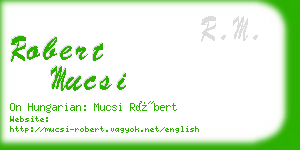 robert mucsi business card